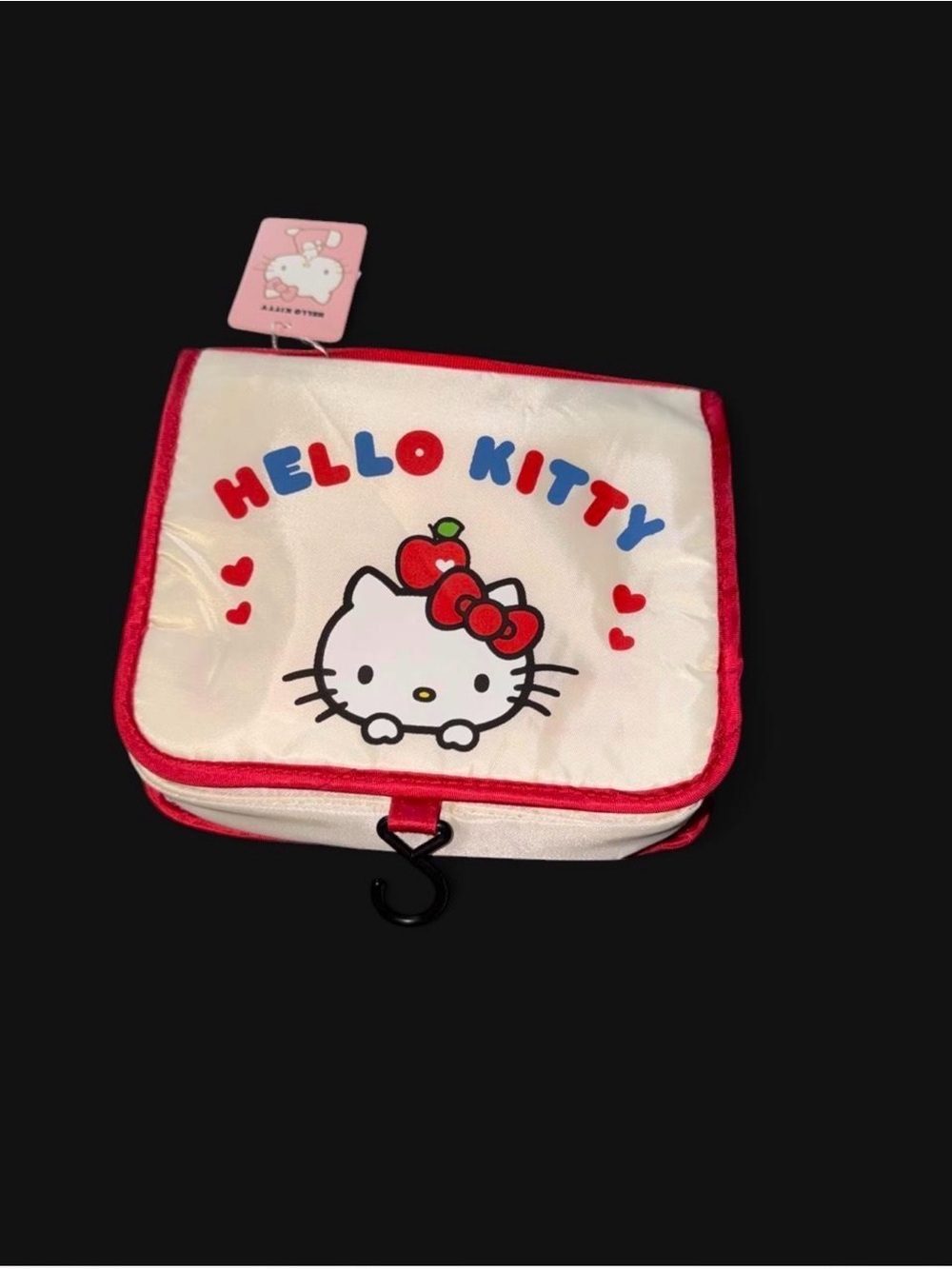 Sanrio Hello Kitty Hanging Organizer Bag - White & Red